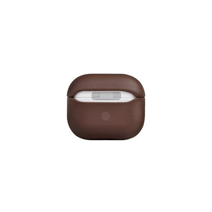 Uniq Apple Airpods 3 (3.nesil) Terra Genuine Deri Kılıf - Kahverengi