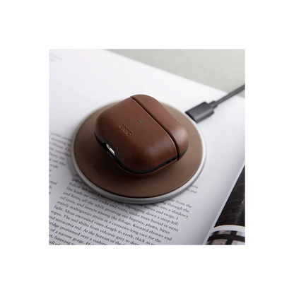 Uniq Apple Airpods 3 (3.nesil) Terra Genuine Deri Kılıf - Siyah