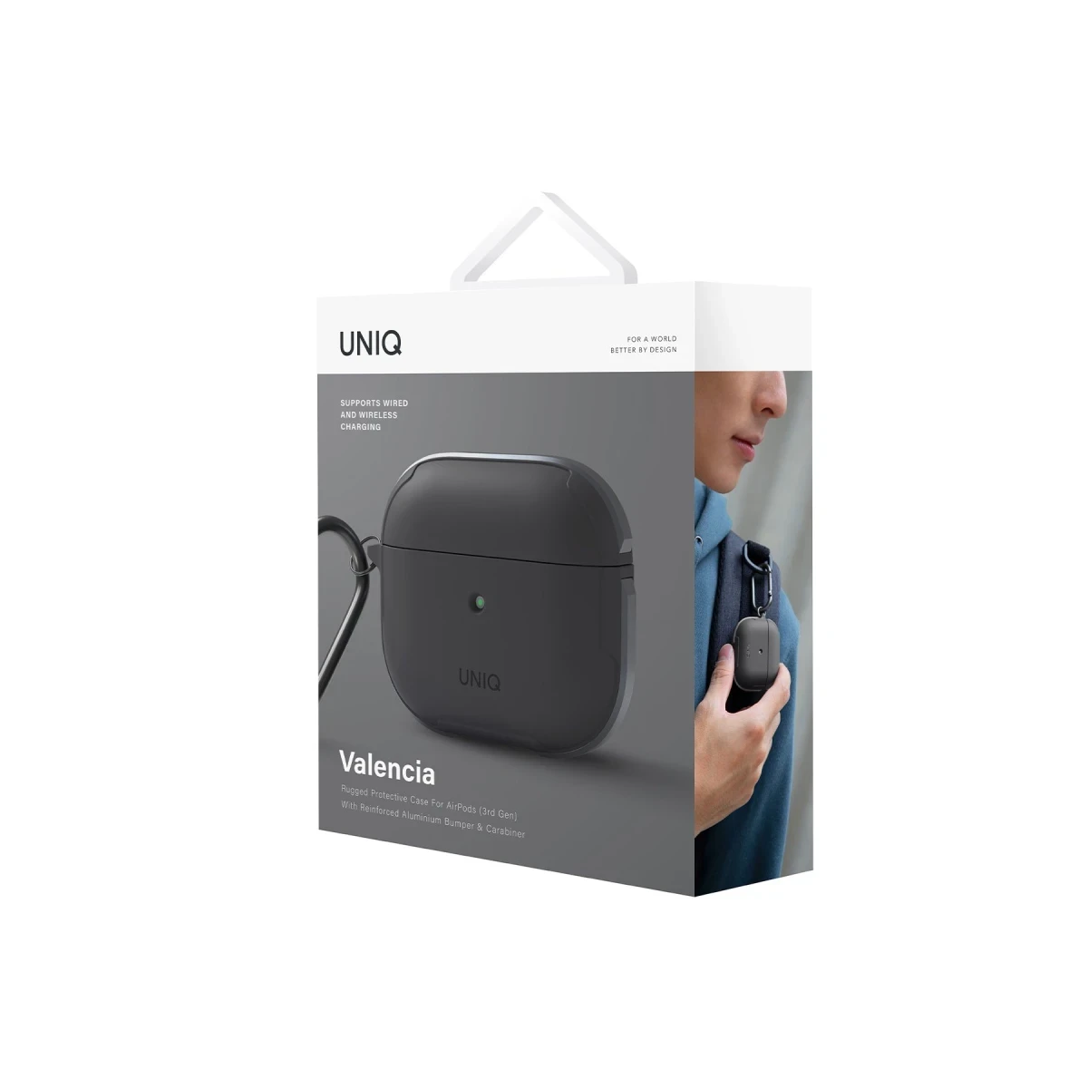 Uniq Apple Airpods 3 (3.nesil) Valencia Kılıf - Gri