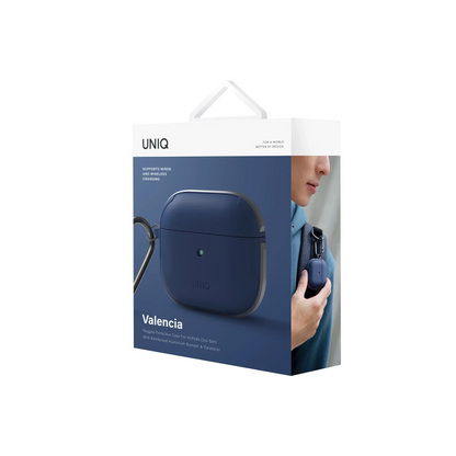 Uniq Apple Airpods 3 (3.nesil) Valencia Kılıf - Mavi
