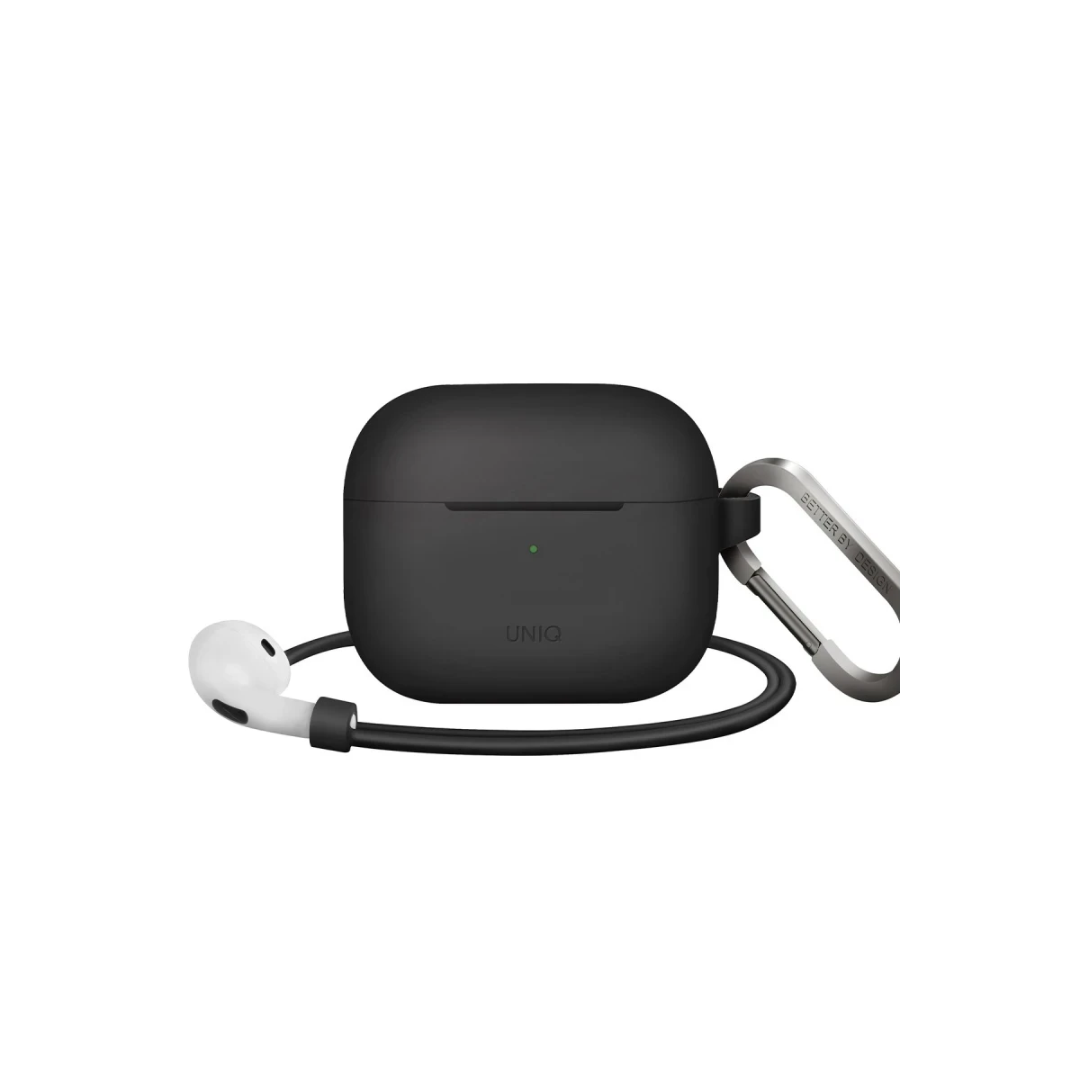 Uniq Apple Airpods 3 (3.nesil) Vencer Silikon Kılıf - Siyah
