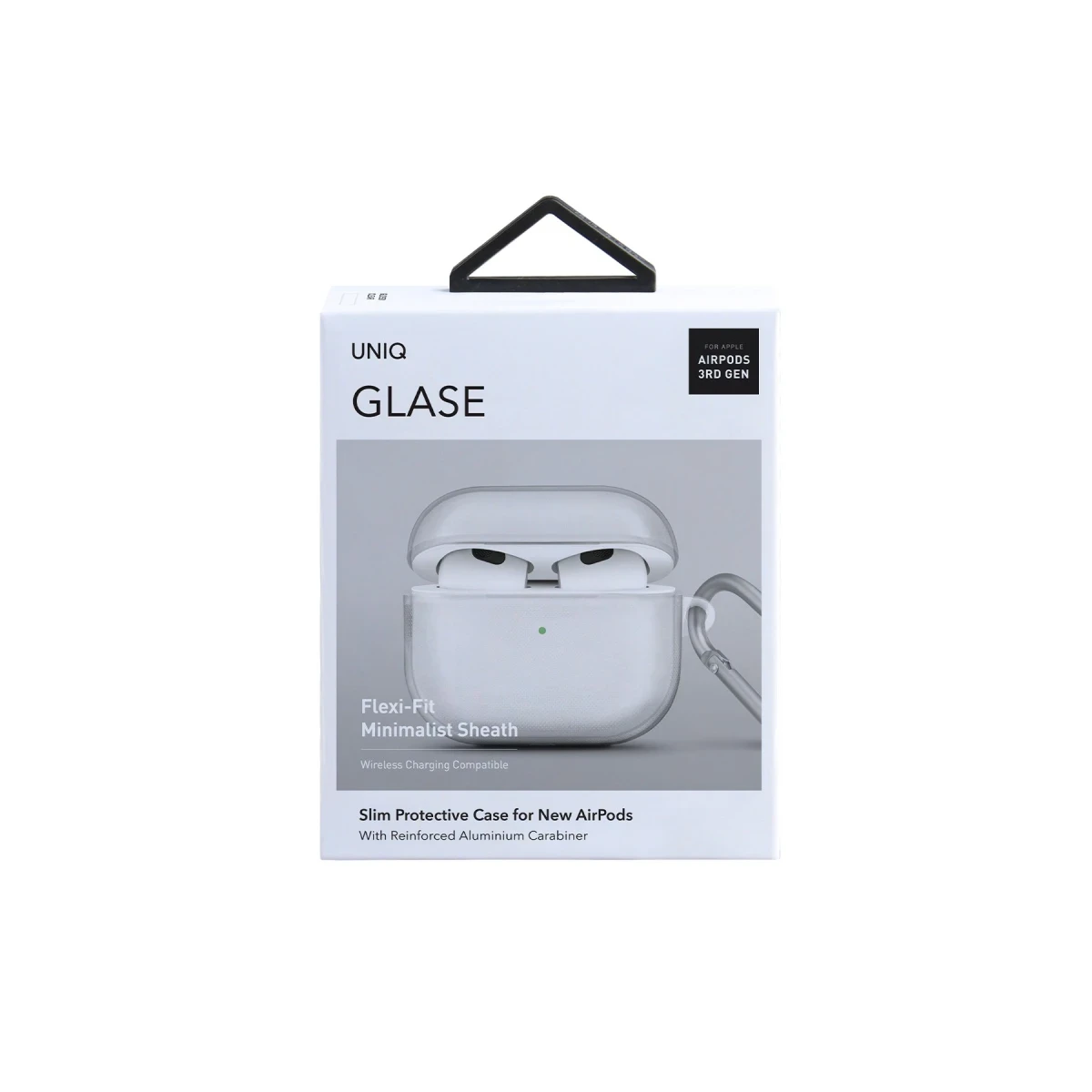 Uniq Apple Airpods 4 (4.nesil) Glase Silikon Kılıf - Şeffaf