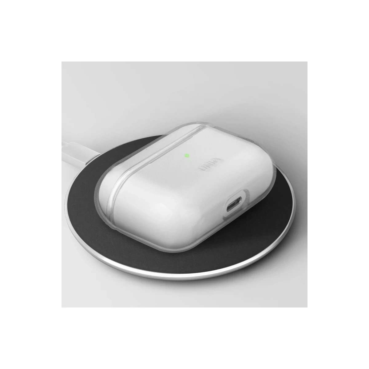 Uniq Apple Airpods 4 (4.nesil) Glase Silikon Kılıf - Şeffaf