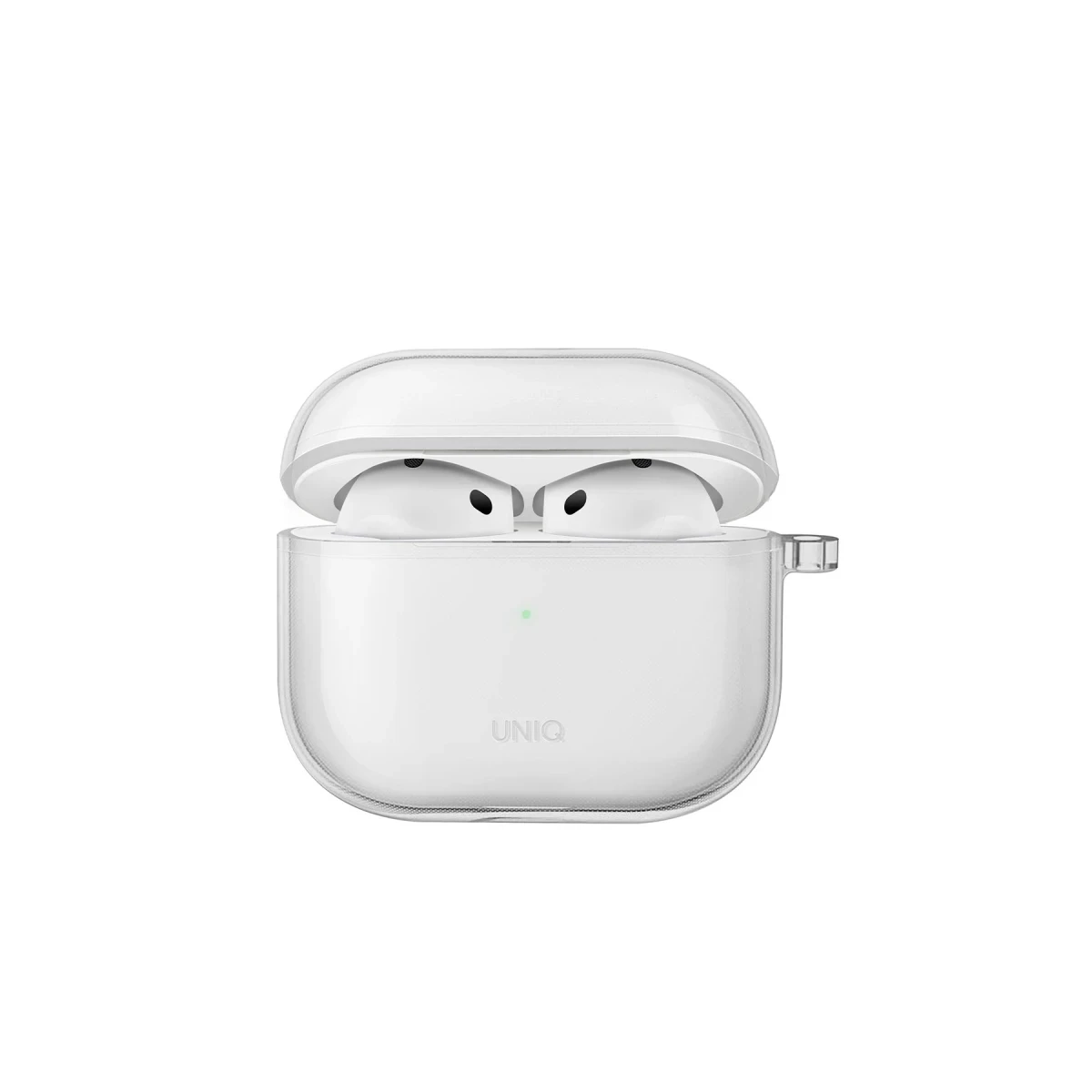 Uniq Apple Airpods 4 (4.nesil) Glase Silikon Kılıf - Şeffaf