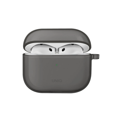 Uniq Apple Airpods 4 (4.nesil) Glase Silikon Kılıf - Siyah