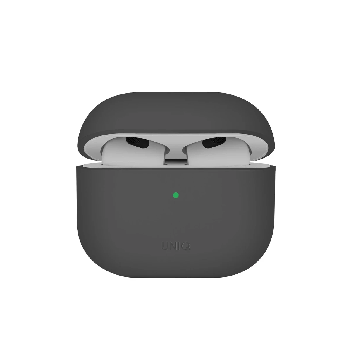 Uniq Apple Airpods 4 (4.nesil) Lino Silikon Kılıf - Gri