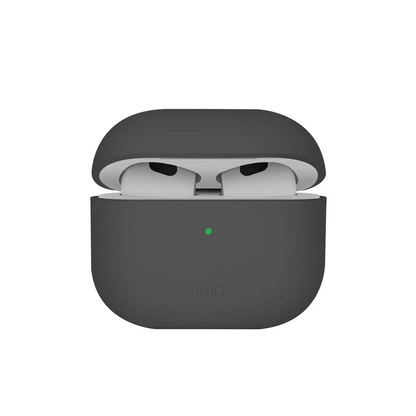 Uniq Apple Airpods 4 (4.nesil) Lino Silikon Kılıf - Gri