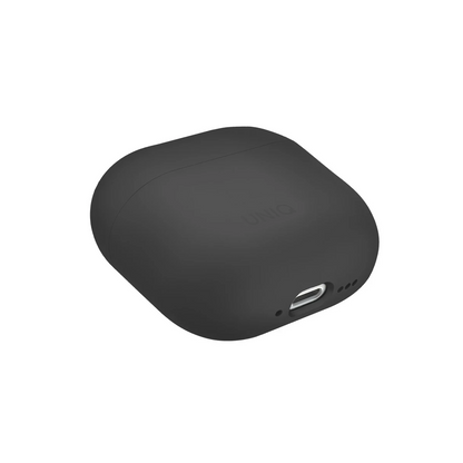 Uniq Apple Airpods 4 (4.nesil) Lino Silikon Kılıf - Gri