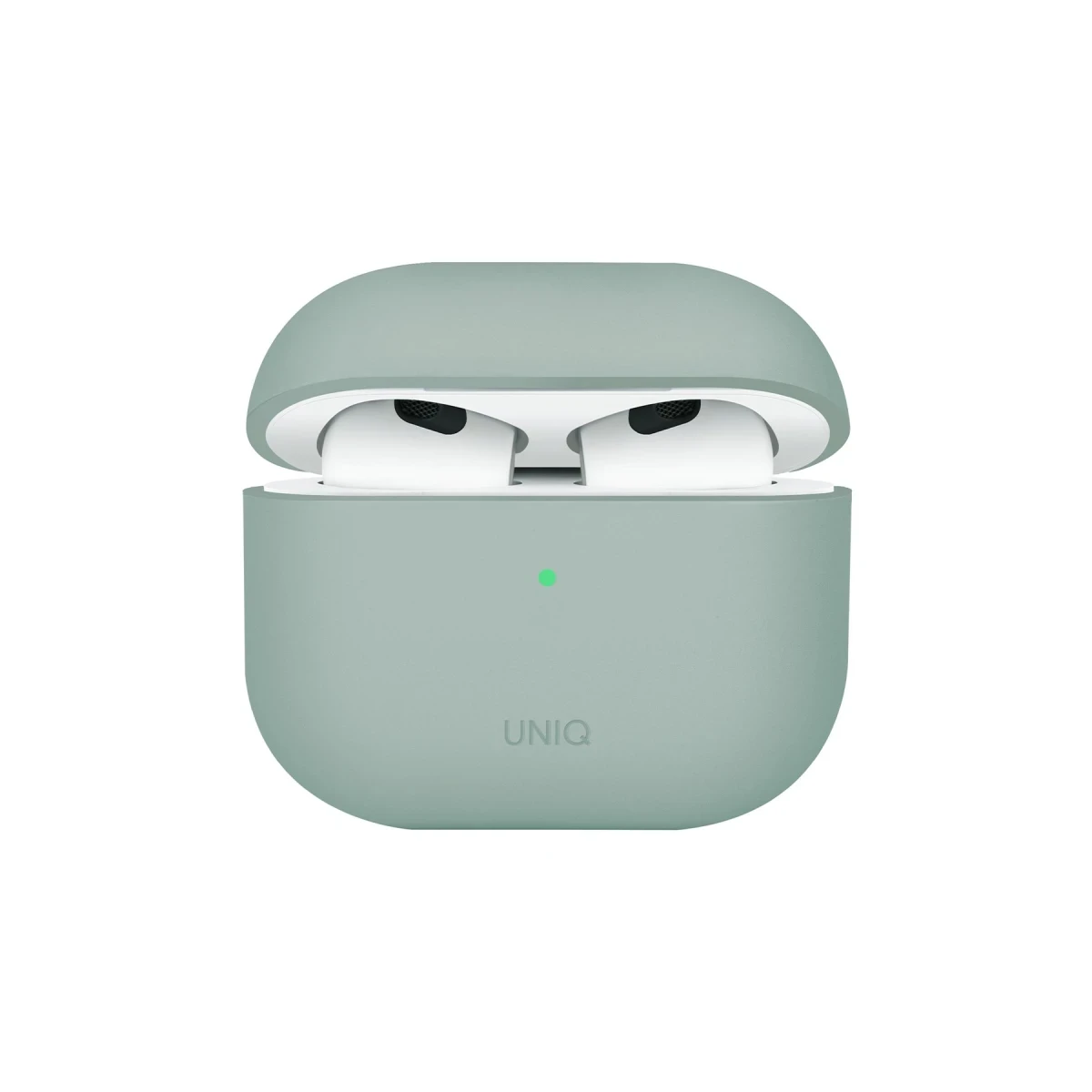 Uniq Apple Airpods 4 (4.nesil) Lino Silikon Kılıf - Yeşil