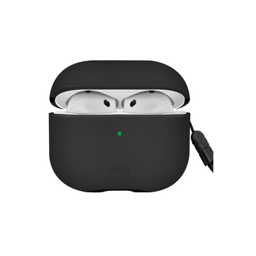 Uniq Apple Airpods 4 (4.nesil) Lyden DS Deri Kılıf - Siyah