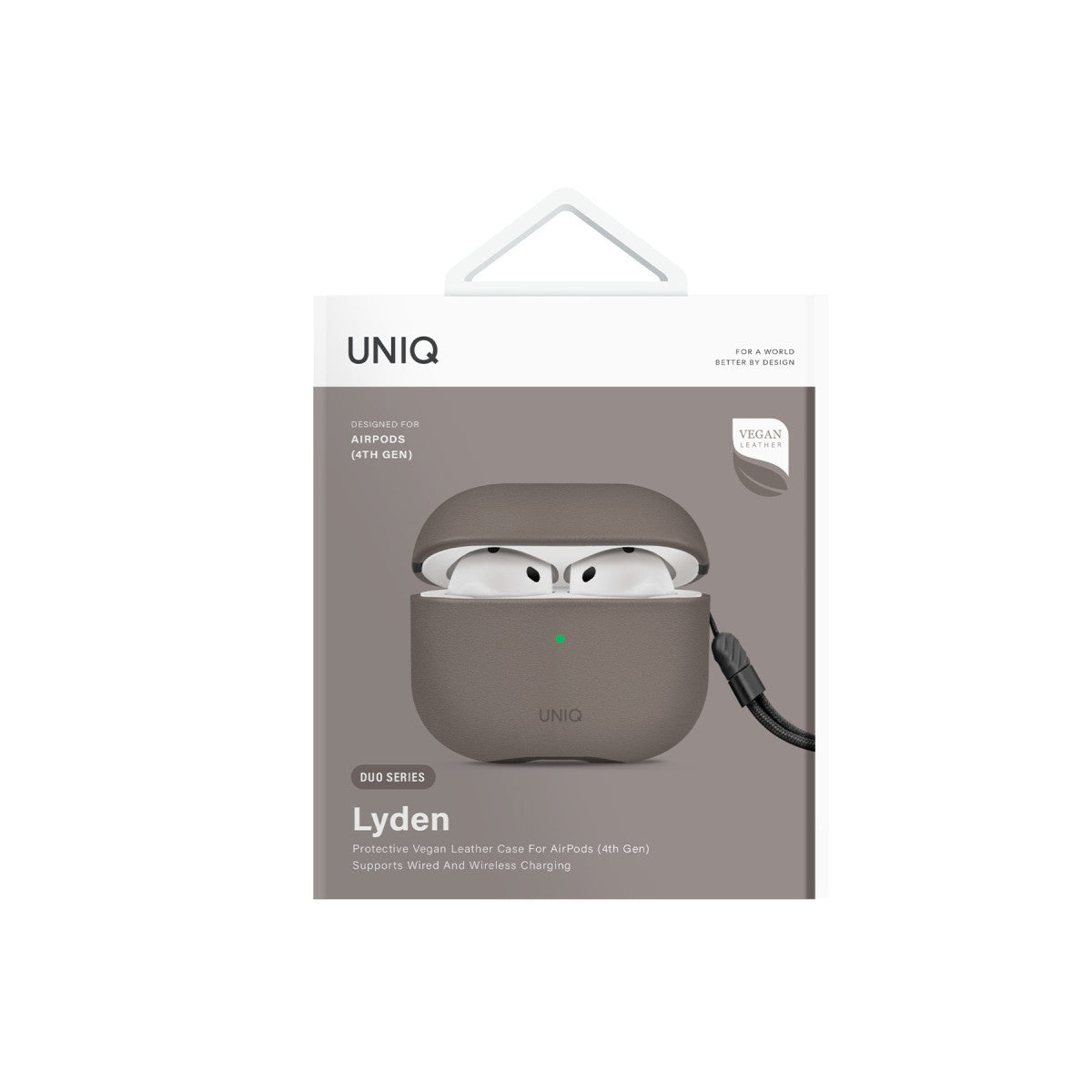 Uniq Apple Airpods 4 (4.nesil) Lyden DS Deri Kılıf
