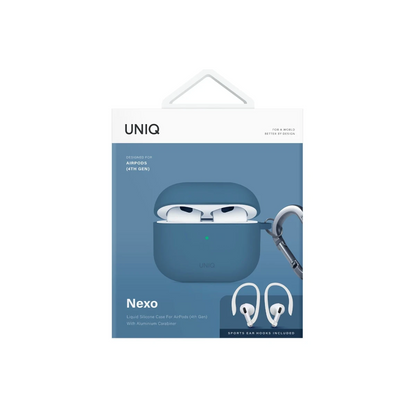 Uniq Apple Airpods 4 (4.nesil) Nexo Silikon Kılıf - Lacivert
