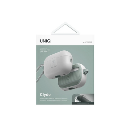 Uniq Apple Airpods Pro 2 (2.nesil) Clyde Kilitli Kılıf - Beyaz