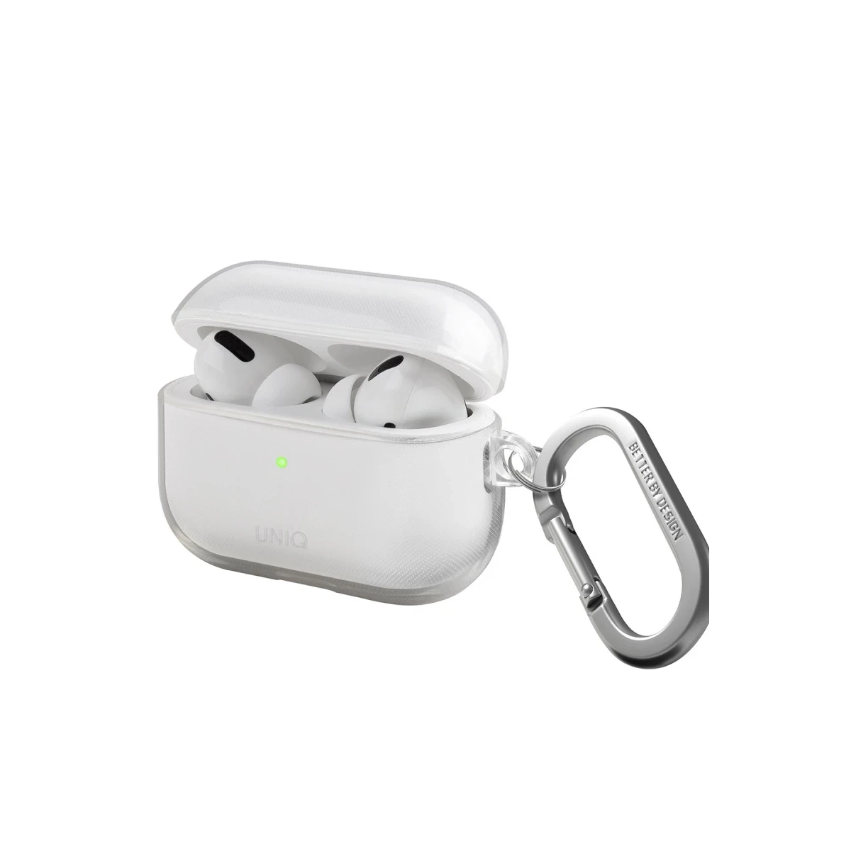 Uniq Apple Airpods Pro 2 (2.nesil) Glase Silikon Kılıf - Şeffaf