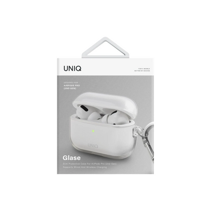 Uniq Apple Airpods Pro 2 (2.nesil) Glase Silikon Kılıf - Şeffaf