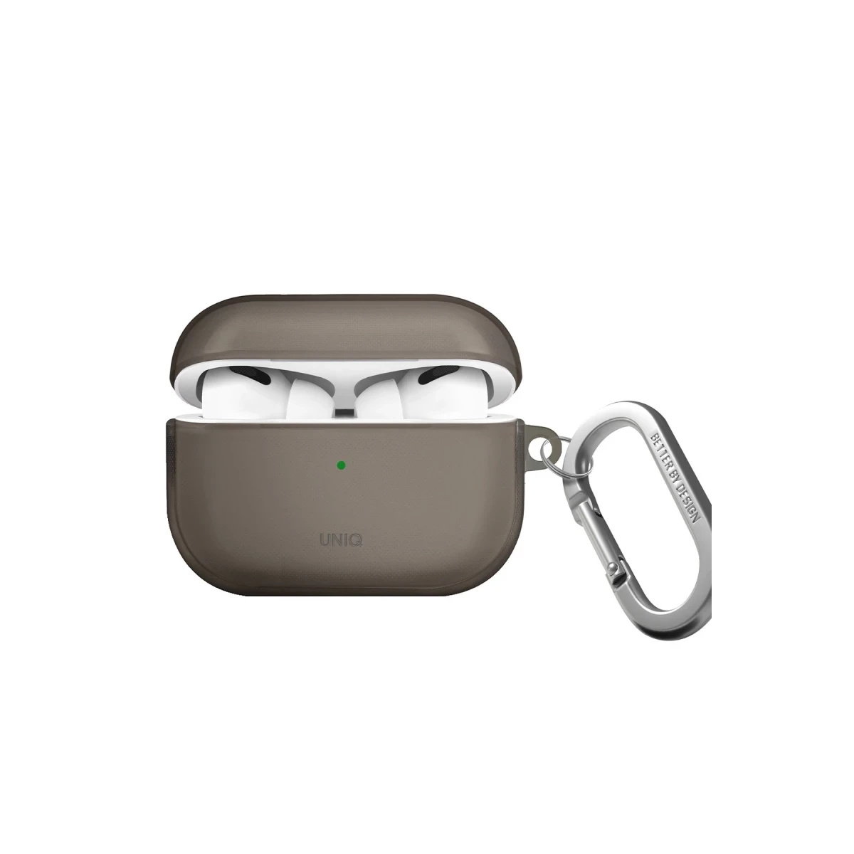 Uniq Apple Airpods Pro 2 (2.nesil) Glase Silikon Kılıf - Siyah
