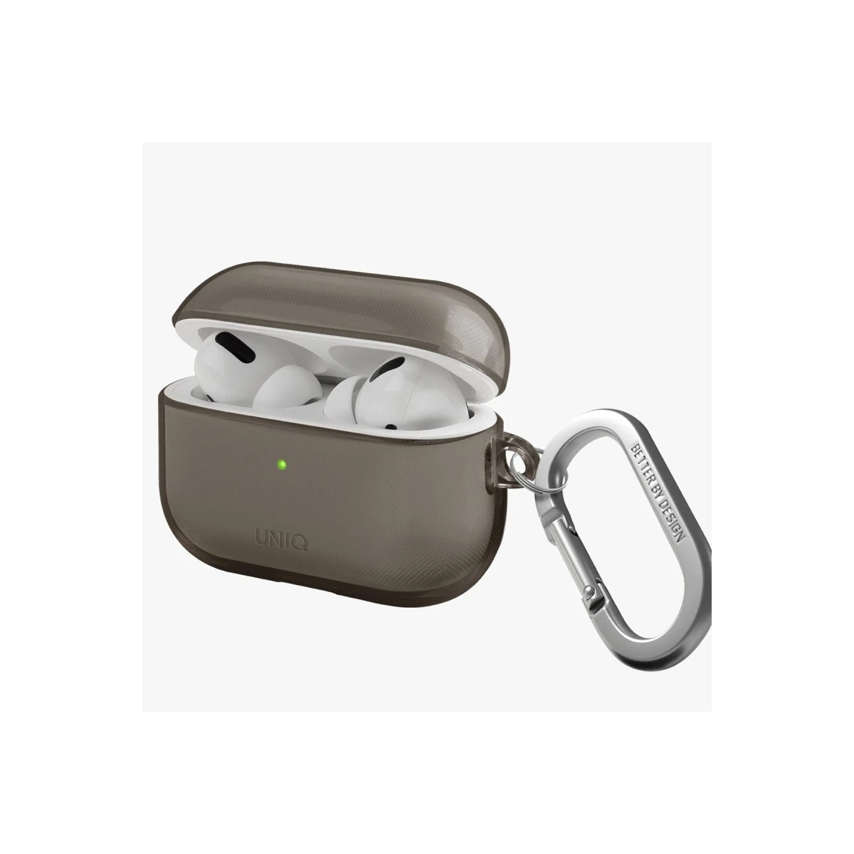 Uniq Apple Airpods Pro 2 (2.nesil) Glase Silikon Kılıf - Siyah