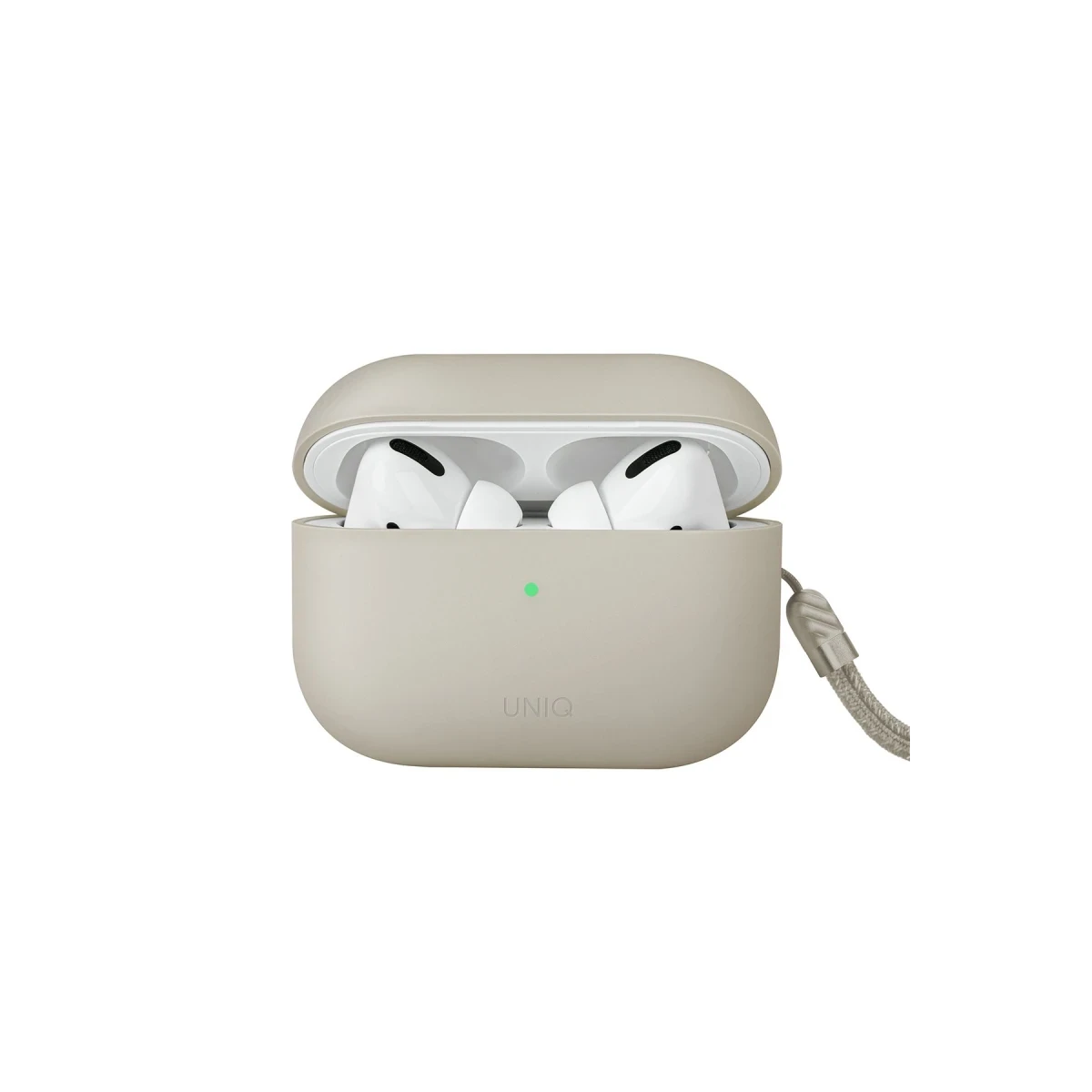 Uniq Apple Airpods Pro 2 (2.nesil) Lino Silikon Kılıf - Bej