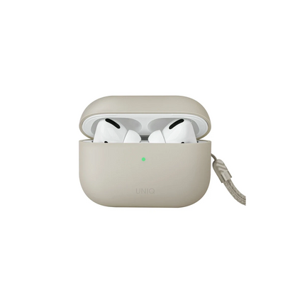 Uniq Apple Airpods Pro 2 (2.nesil) Lino Silikon Kılıf - Bej