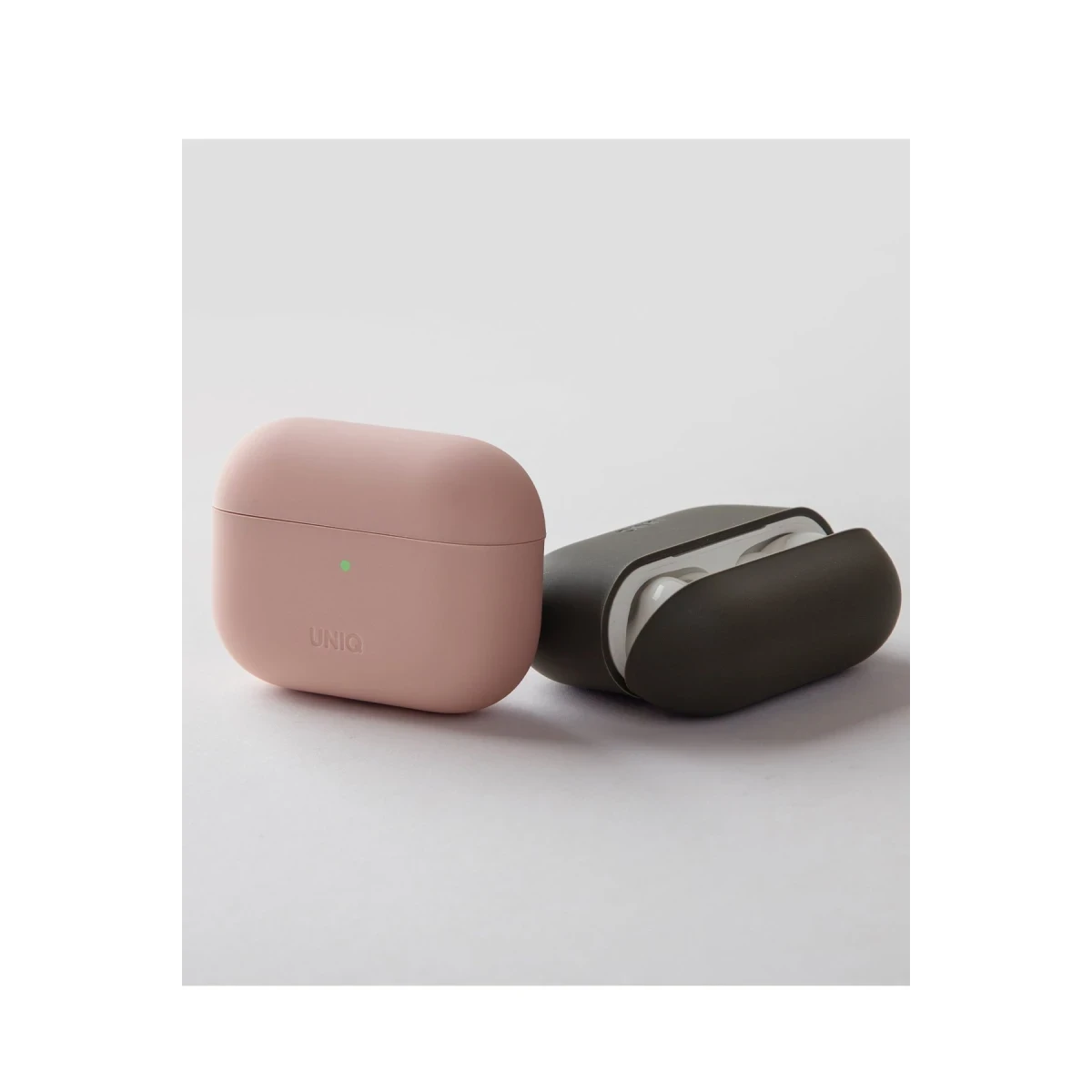 Uniq Apple Airpods Pro 2 (2.nesil) Lino Silikon Kılıf - Gri
