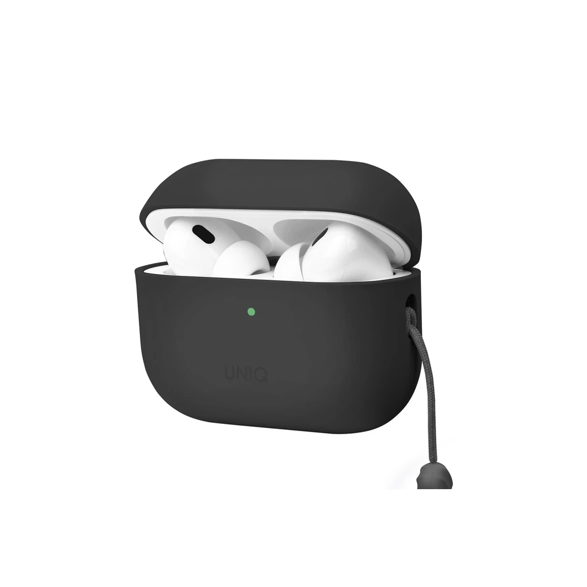 Uniq Apple Airpods Pro 2 (2.nesil) Lino Silikon Kılıf - Gri