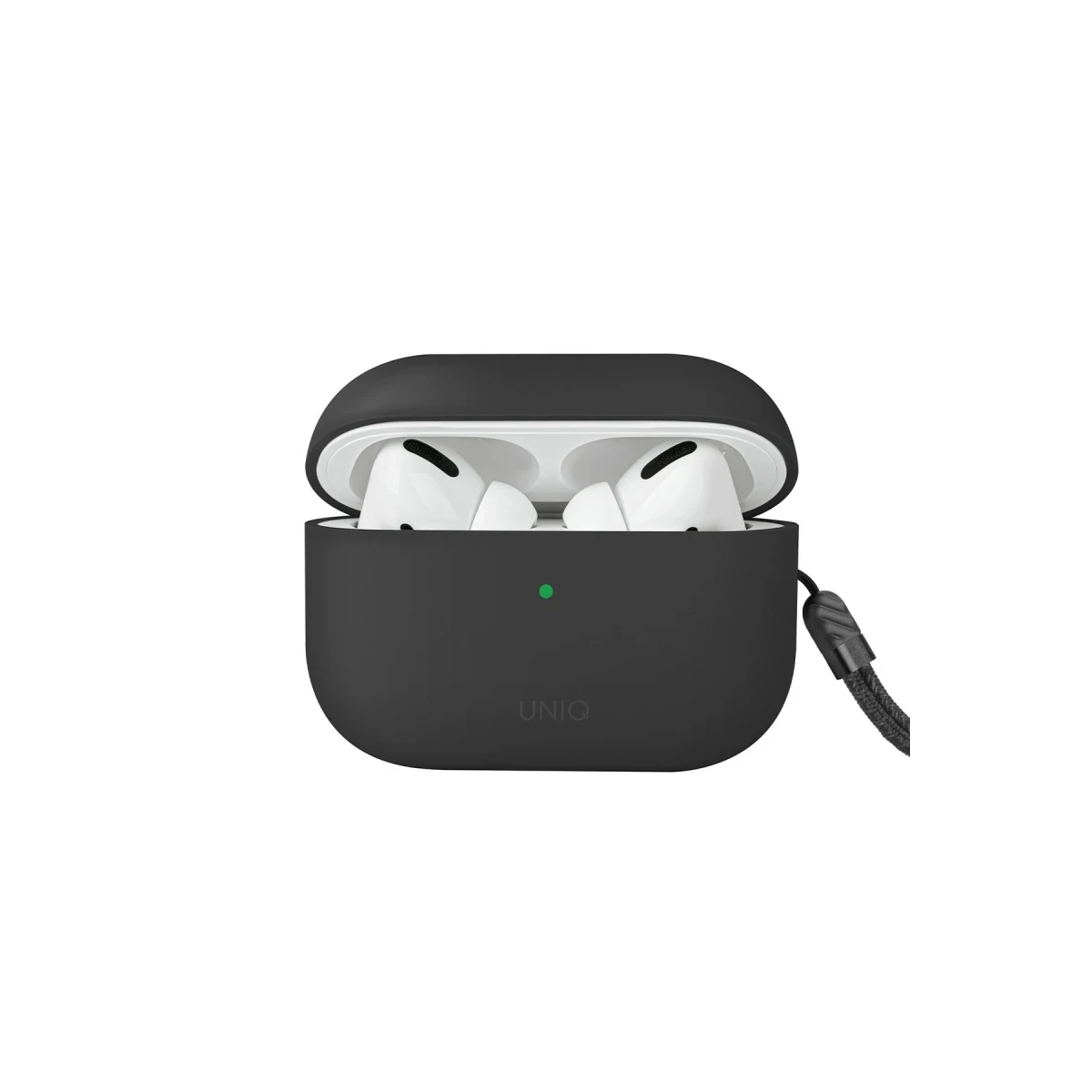 Uniq Apple Airpods Pro 2 (2.nesil) Lino Silikon Kılıf - Gri