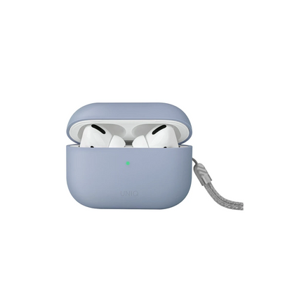 Uniq Apple Airpods Pro 2 (2.nesil) Lino Silikon Kılıf - Mavi