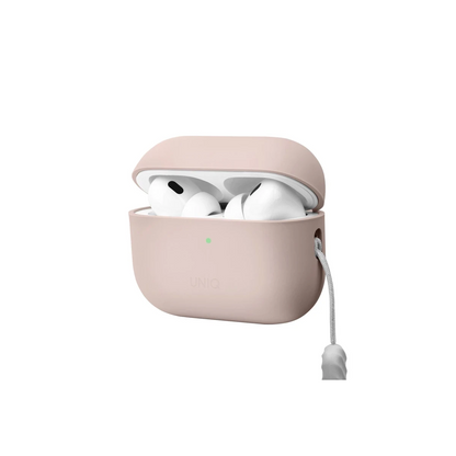 Uniq Apple Airpods Pro 2 (2.nesil) Lino Silikon Kılıf - Pembe
