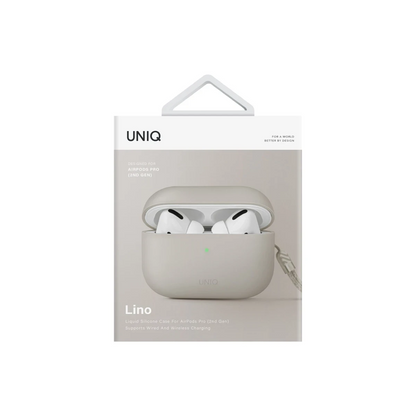 Uniq Apple Airpods Pro 2 (2.nesil) Lino Silikon Kılıf - Yeşil