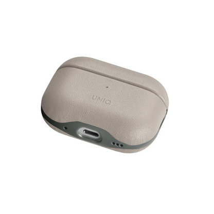 Uniq Apple Airpods Pro 2 (2.nesil) Lyden DS Deri Kılıf - Bej