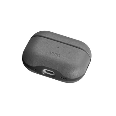Uniq Apple Airpods Pro 2 (2.nesil) Lyden DS Deri Kılıf - Siyah