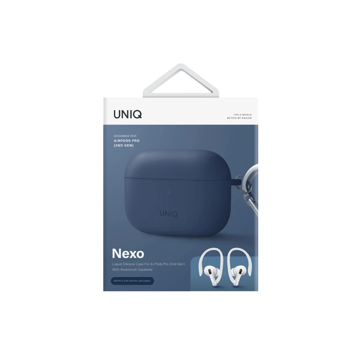 Uniq Apple Airpods Pro 2 (2.nesil) Nexo Silikon Kılıf - Lacivert