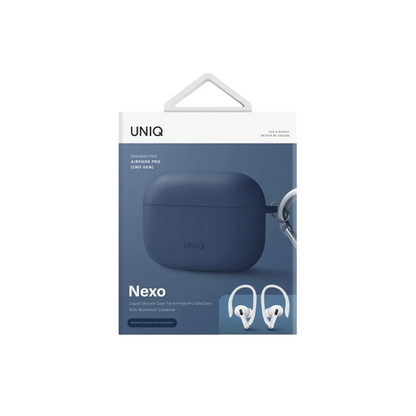 Uniq Apple Airpods Pro 2 (2.nesil) Nexo Silikon Kılıf - Lacivert