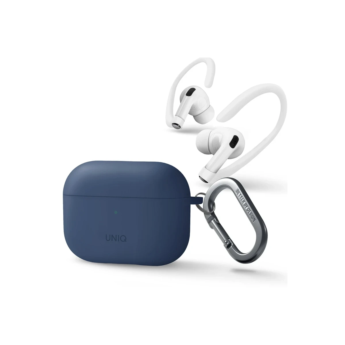 Uniq Apple Airpods Pro 2 (2.nesil) Nexo Silikon Kılıf - Lacivert