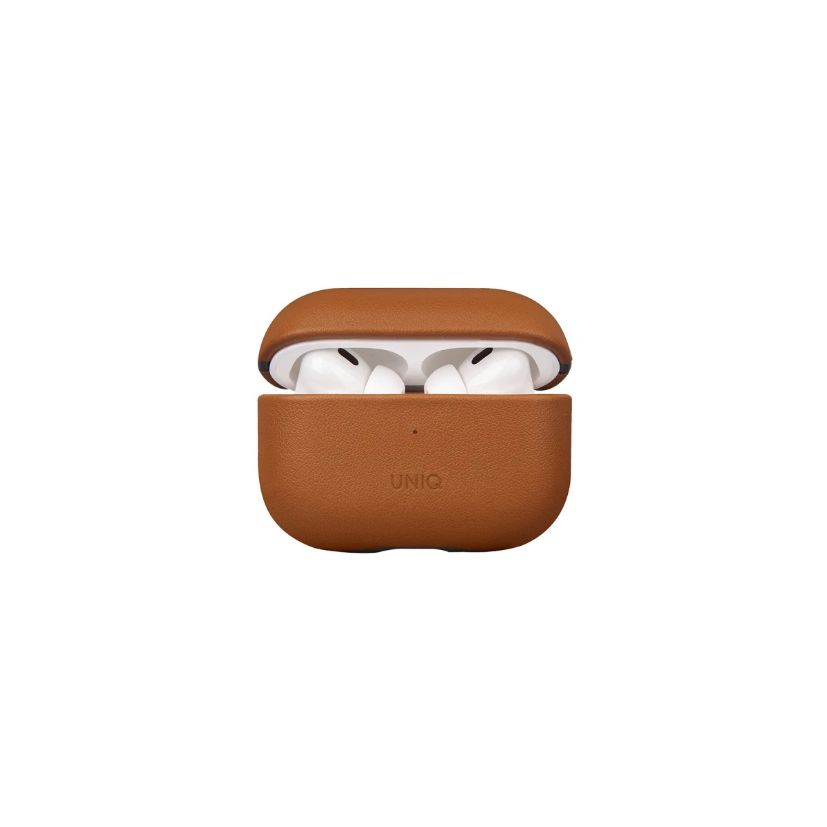 Uniq Apple Airpods Pro 2 (2.nesil) Terra Genuine Deri Kılıf - Kahverengi