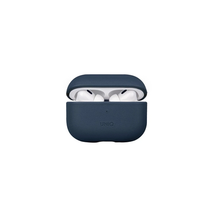 Uniq Apple Airpods Pro 2 (2.nesil) Terra Genuine Deri Kılıf - Lacivert