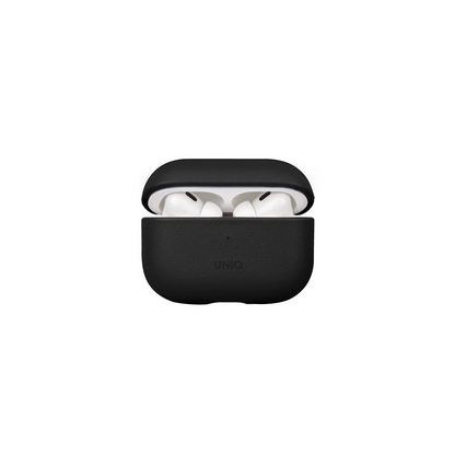 Uniq Apple Airpods Pro 2 (2.nesil) Terra Genuine Deri Kılıf - Siyah
