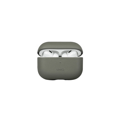 Uniq Apple Airpods Pro 2 (2.nesil) Terra Genuine Deri Kılıf - Yeşil