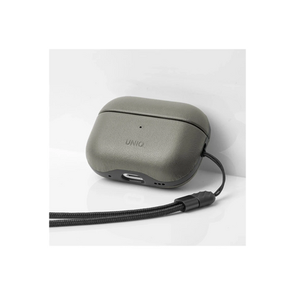 Uniq Apple Airpods Pro 2 (2.nesil) Terra Genuine Deri Kılıf - Yeşil
