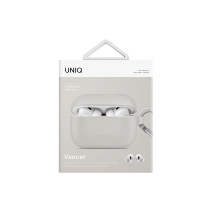 Uniq Apple Airpods Pro 2 (2.nesil) Vencer Silikon Kılıf - Gri