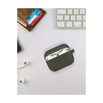 Uniq Apple Airpods Pro 2 (2.nesil) Vencer Silikon Kılıf - Koyu Yeşil
