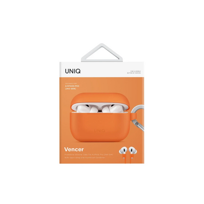 Uniq Apple Airpods Pro 2 (2.nesil) Vencer Silikon Kılıf - Turuncu