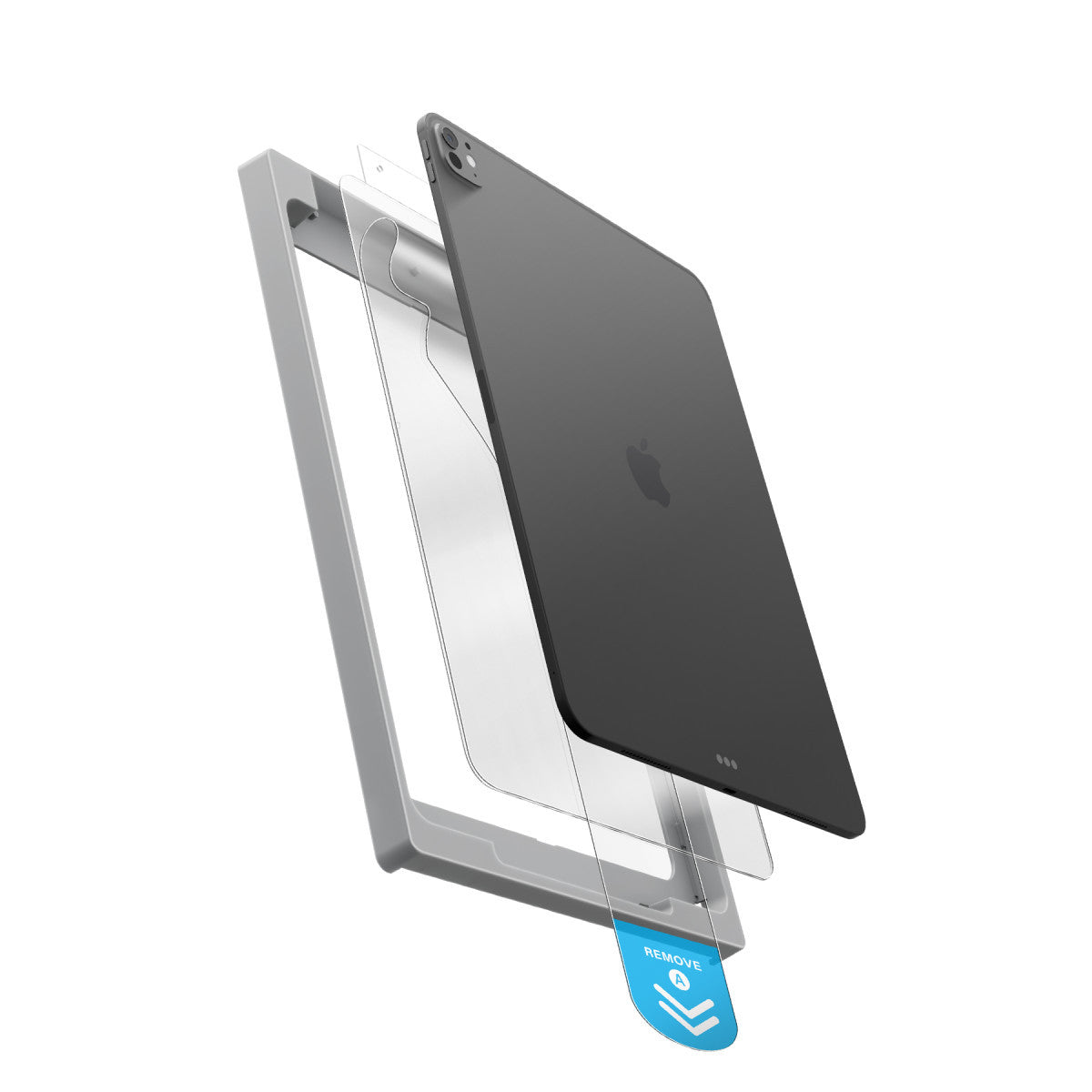 Uniq Apple iPad 2025 10.9 10.Nesil (A16) Optix Exofit Applicator HD Tablet Cam Ekran Koruyucu