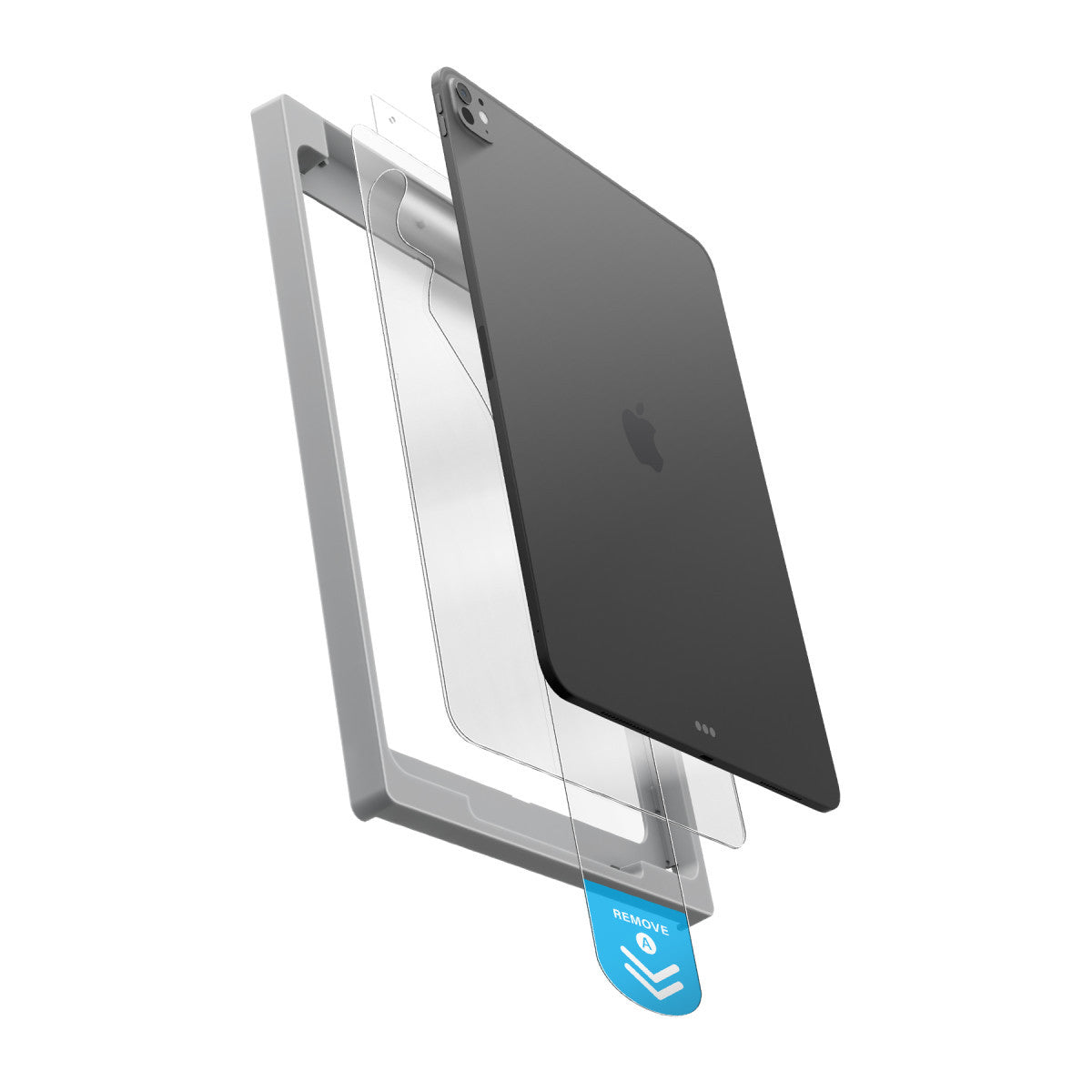 Uniq Apple iPad Air 13 (2024) Optix Exofit Applicator HD Tablet Cam Ekran Koruyucu