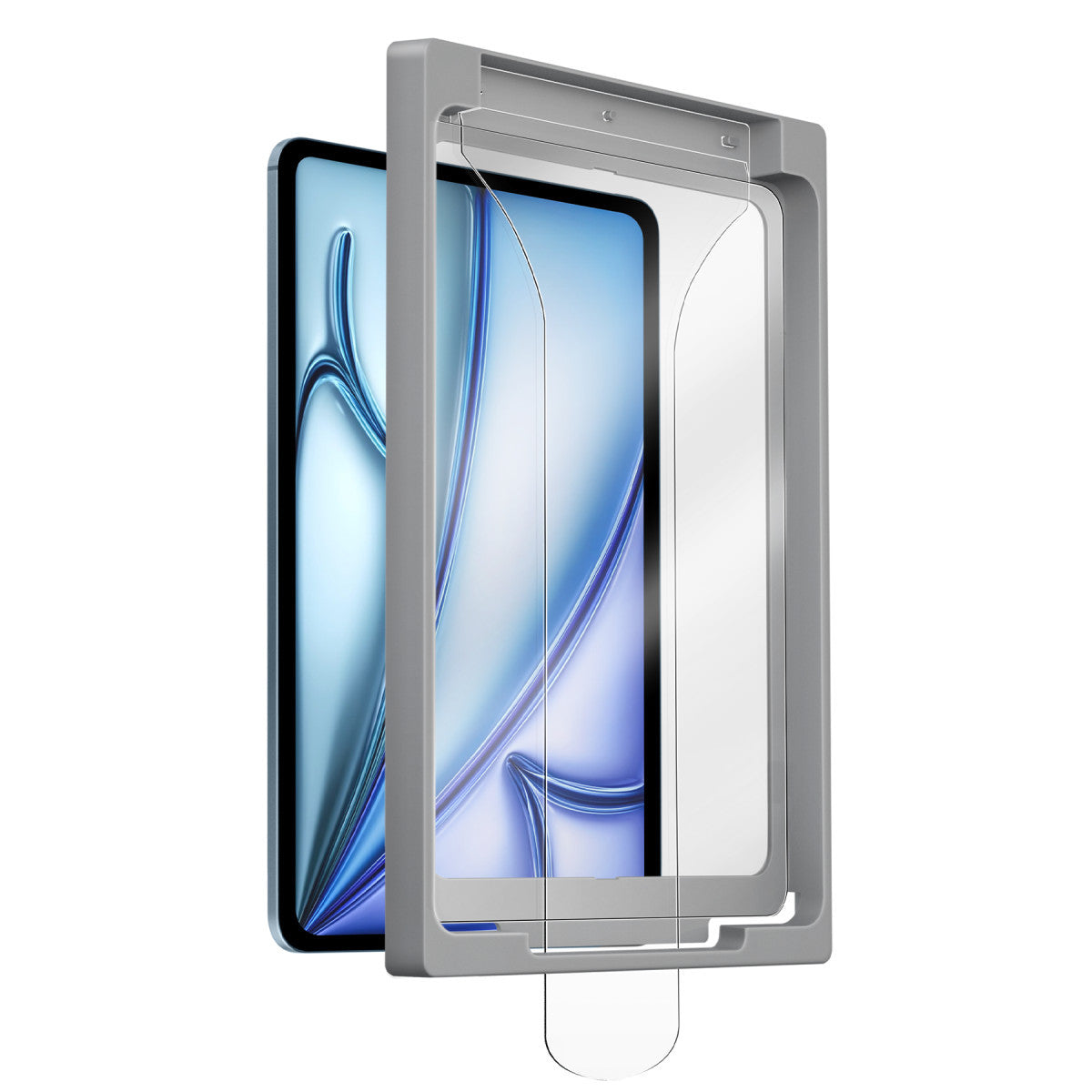 Uniq Apple iPad Pro 13 (2024) Optix Exofit Applicator HD Tablet Cam Ekran Koruyucu