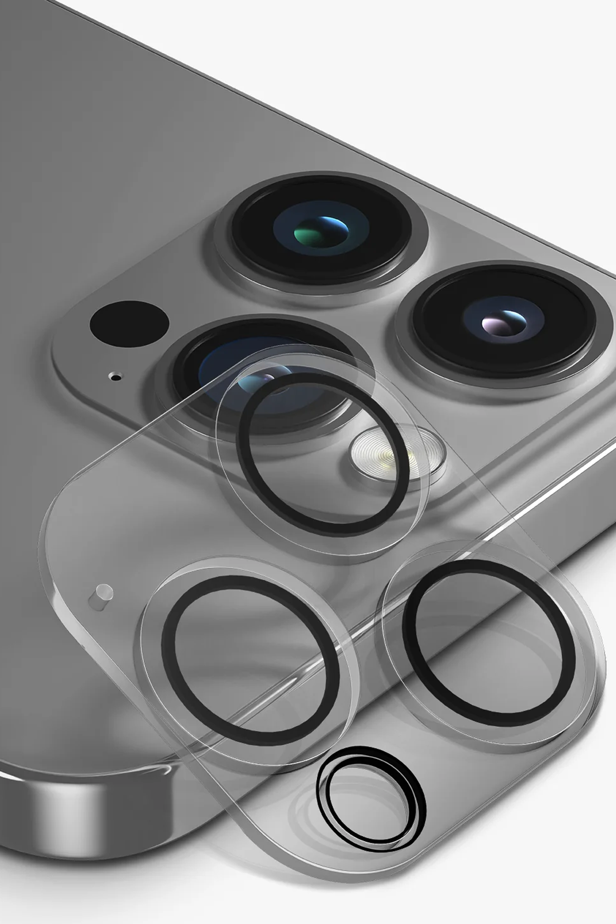 Uniq Apple iPhone 14 Pro Max Optix Kamera Lens Koruyucu - Şeffaf