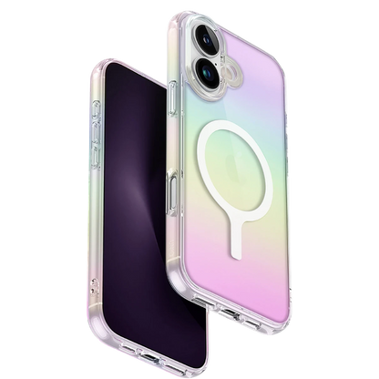 Uniq Apple iPhone 16 Plus Iridescia Magsafe Kapak - Rainbow