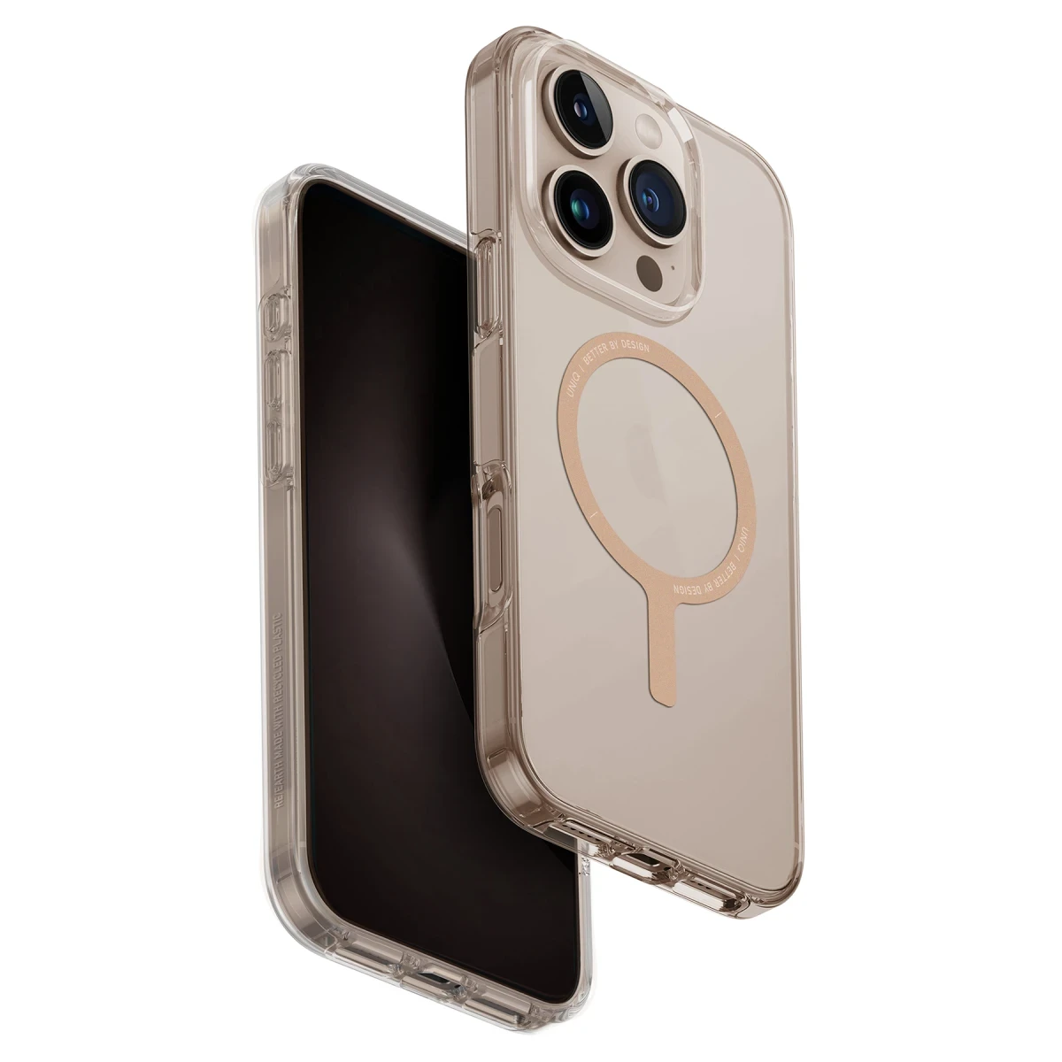 Uniq Apple iPhone 16 Pro Clario Magsafe Kapak - Gold