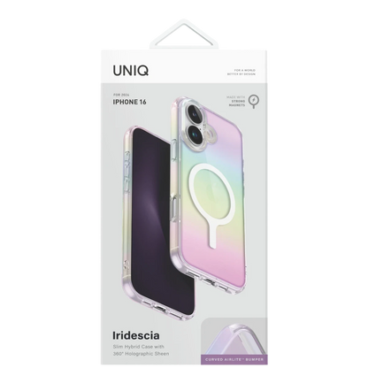 Uniq Apple iPhone 16 Pro Iridescia Magsafe Kapak - Rainbow