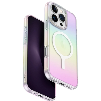 Uniq Apple iPhone 16 Pro Max Iridescia Magsafe Kapak - Rainbow
